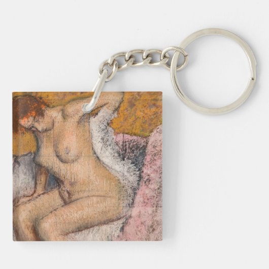 Edgar Degas - Na de Bath Sleutelhanger (Achterkant)