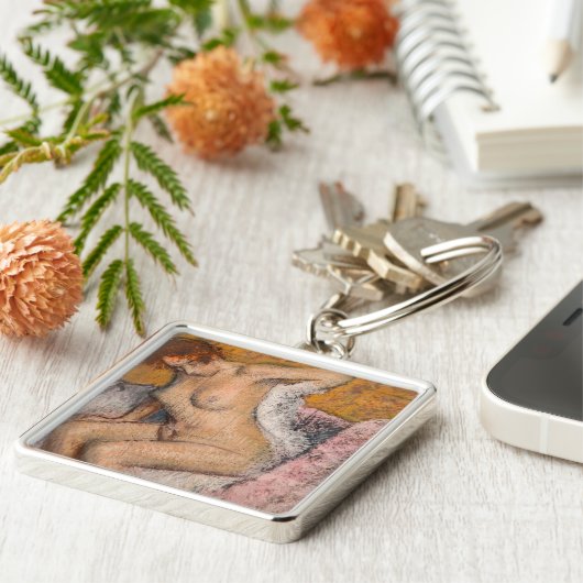 Edgar Degas - Na de Bath Sleutelhanger (Zijkant)