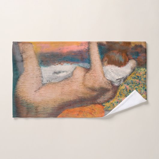 Edgar Degas - Na de Bath wemende vrouw nek Bad Handdoek (Handdoek)