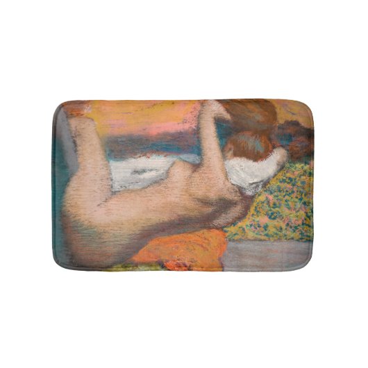 Edgar Degas - Na de Bath wemende vrouw nek Badmat (Voorkant)