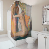Edgar Degas - Na de Bath wemende vrouw nek Douchegordijn (In situ)