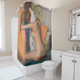 Edgar Degas - Na de Bath wemende vrouw nek Douchegordijn