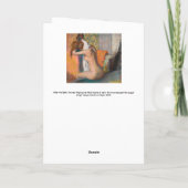 Edgar Degas - Na de Bath wemende vrouw nek Kaart (Achterkant)