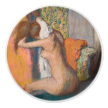 Edgar Degas - Na de Bath wemende vrouw nek