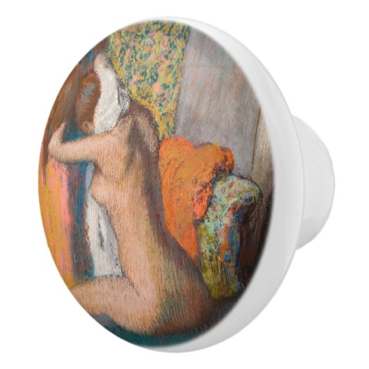 Edgar Degas - Na de Bath wemende vrouw nek Keramische Knop (Rechts)