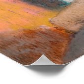 Edgar Degas - Na de Bath wemende vrouw nek Poster (Hoek)