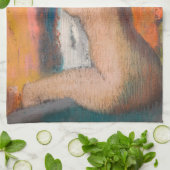 Edgar Degas - Na de Bath wemende vrouw nek Theedoek (Gevouwen)