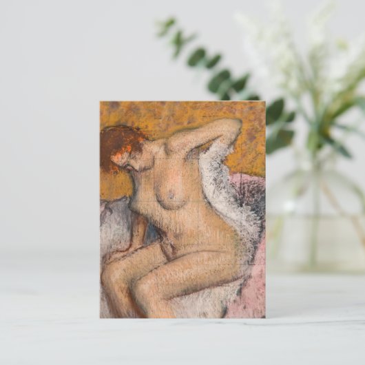 Edgar Degas - Na het bad Briefkaart (Staand voorkant)