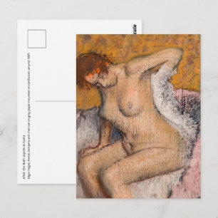 Edgar Degas - Na het bad Briefkaart