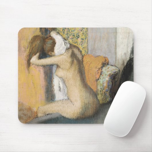 Edgar Degas | Na het bad droognek Muismat (Met muis)