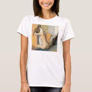Edgar Degas Na het bad droognek T-shirt