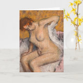Edgar Degas - Na het bad Kaart (Gele Bloem)