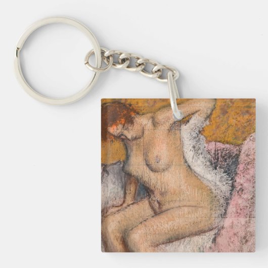 Edgar Degas - Na het bad Sleutelhanger (Voorkant)
