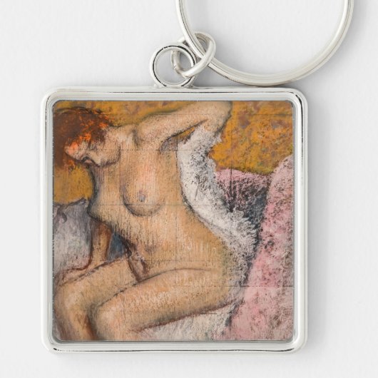 Edgar Degas - Na het bad Sleutelhanger (Voorkant)