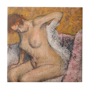 Edgar Degas - Na het bad Tegeltje