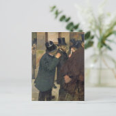Edgar Degas | Op de beurs, c.1878-79 Briefkaart (Staand voorkant)