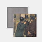 Edgar Degas | Op de beurs, c.1878-79 Magneet (Voorkant / Achterkant)
