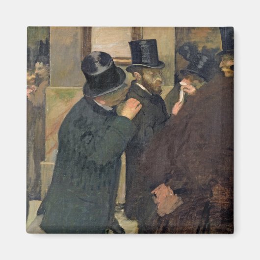 Edgar Degas | Op de beurs, c.1878-79 Magneet (Voorkant)