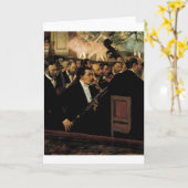 Edgar Degas - Orcchestra van Opera 1870 Klarinet Kaart (Gele Bloem)
