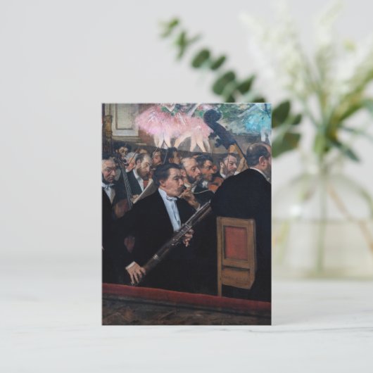 Edgar Degas - Orchestra in de Opera Briefkaart (Staand voorkant)