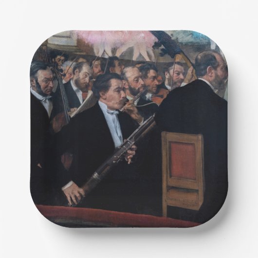 Edgar Degas - Orchestra in de Opera Papieren Bordje (Voorkant)