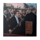Edgar Degas - Orchestra in de Opera Tegeltje (Voorkant)