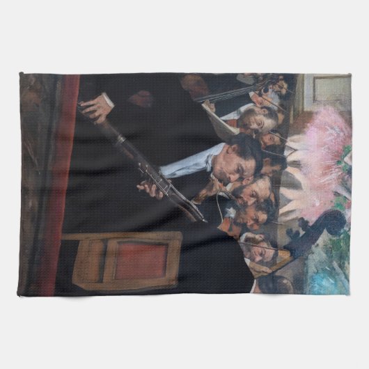 Edgar Degas - Orchestra in de Opera Theedoek (Horizontaal)