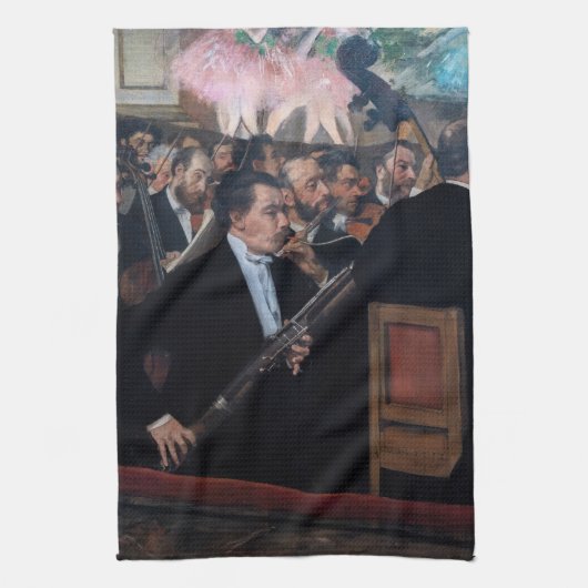 Edgar Degas - Orchestra in de Opera Theedoek (Verticaal)