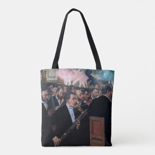 Edgar Degas - Orchestra in de Opera Tote Bag (Achterkant)