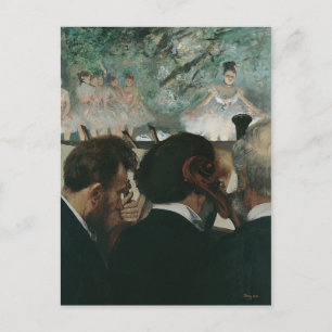 Edgar Degas   Orchestra Musicians Briefkaart