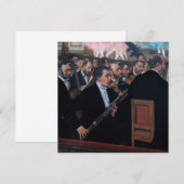 Edgar Degas - Orkest bij de Opera Bedankkaart (Voorkant / Achterkant)