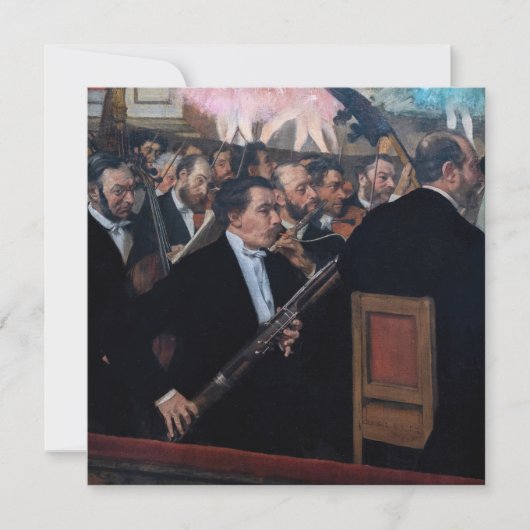 Edgar Degas - Orkest bij de Opera Bedankkaart (Voorkant)