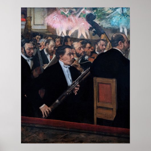 Edgar Degas - Orkest bij de Opera Poster (Voorkant)