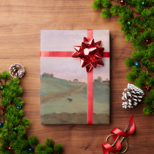 Edgar Degas-paarden in een beemdompelende Pa Cadeaupapier