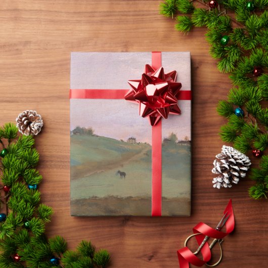 Edgar Degas-paarden in een beemdompelende Pa Cadeaupapier (Feestdagen Geschenken)