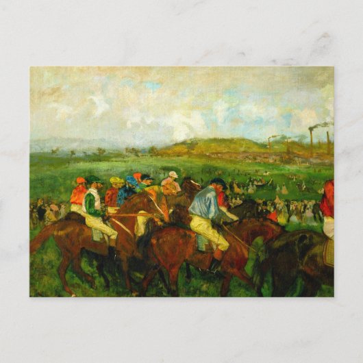 Edgar Degas Paardrijden Briefkaart (Voorkant)