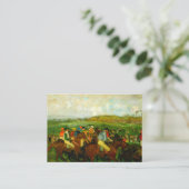 Edgar Degas Paardrijden Informatiekaartje (Staand voorkant)