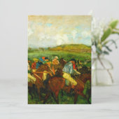 Edgar Degas Paardrijden Kaart (Staand voorkant)