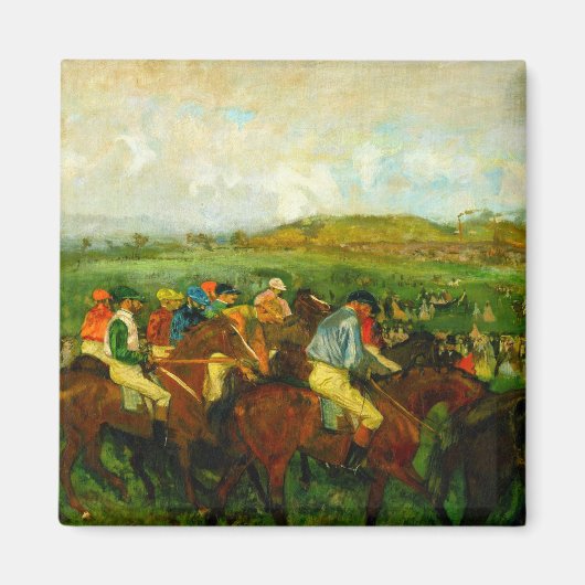 Edgar Degas Paardrijden Magneet (Voorkant)