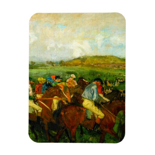 Edgar Degas Paardrijden Magneet (Verticaal)