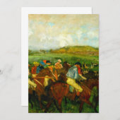 Edgar Degas Paardrijden Save The Date (Voorkant / Achterkant)