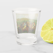 Edgar Degas Paardrijden Shot Glas (Achterkant)