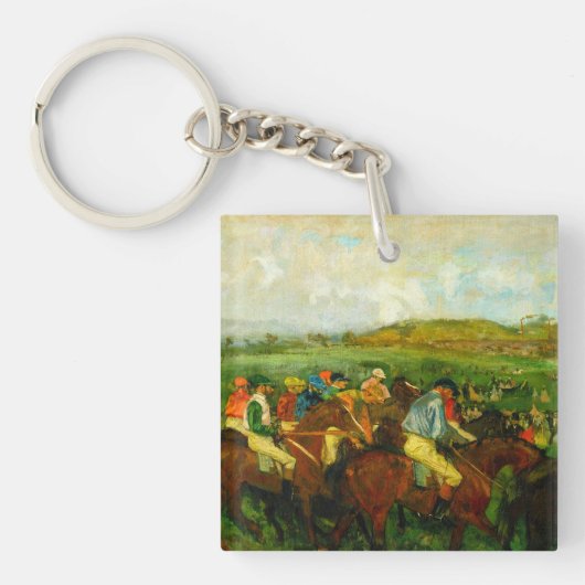 Edgar Degas Paardrijden Sleutelhanger (voorkant)