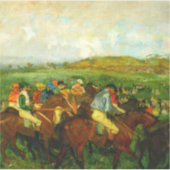 Edgar Degas Paardrijden Sticker (Voorkant)