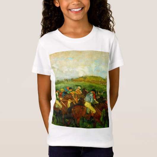 Edgar Degas Paardrijden T-shirt (Voorkant)