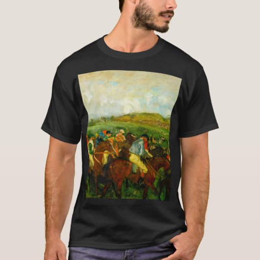 Edgar Degas Paardrijden T-shirt (Voorkant)