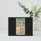 Edgar Degas Pink Dancer Briefkaart (Staand voorkant)