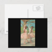 Edgar Degas Pink Dancer Briefkaart (Voorkant / Achterkant)