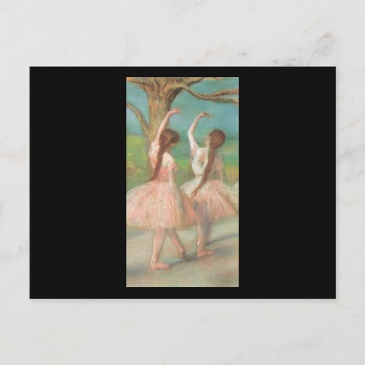 Edgar Degas Pink Dancer Briefkaart (Voorkant)