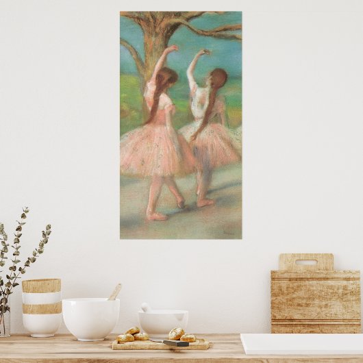 Edgar Degas Pink Dancer Poster (Keuken)